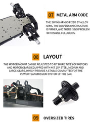 ZD Racing MT8 1/8 RC Car Off-Road 4WD High Speed Racing Remote Control Electric Monster Truck