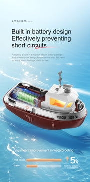 Remote Control Tugboat durable build quality