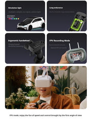 SNICLO CA51 1/43 19km/h FVP First Person View Camera 4WD 2.4GHz Mini Remote Control Drift Car