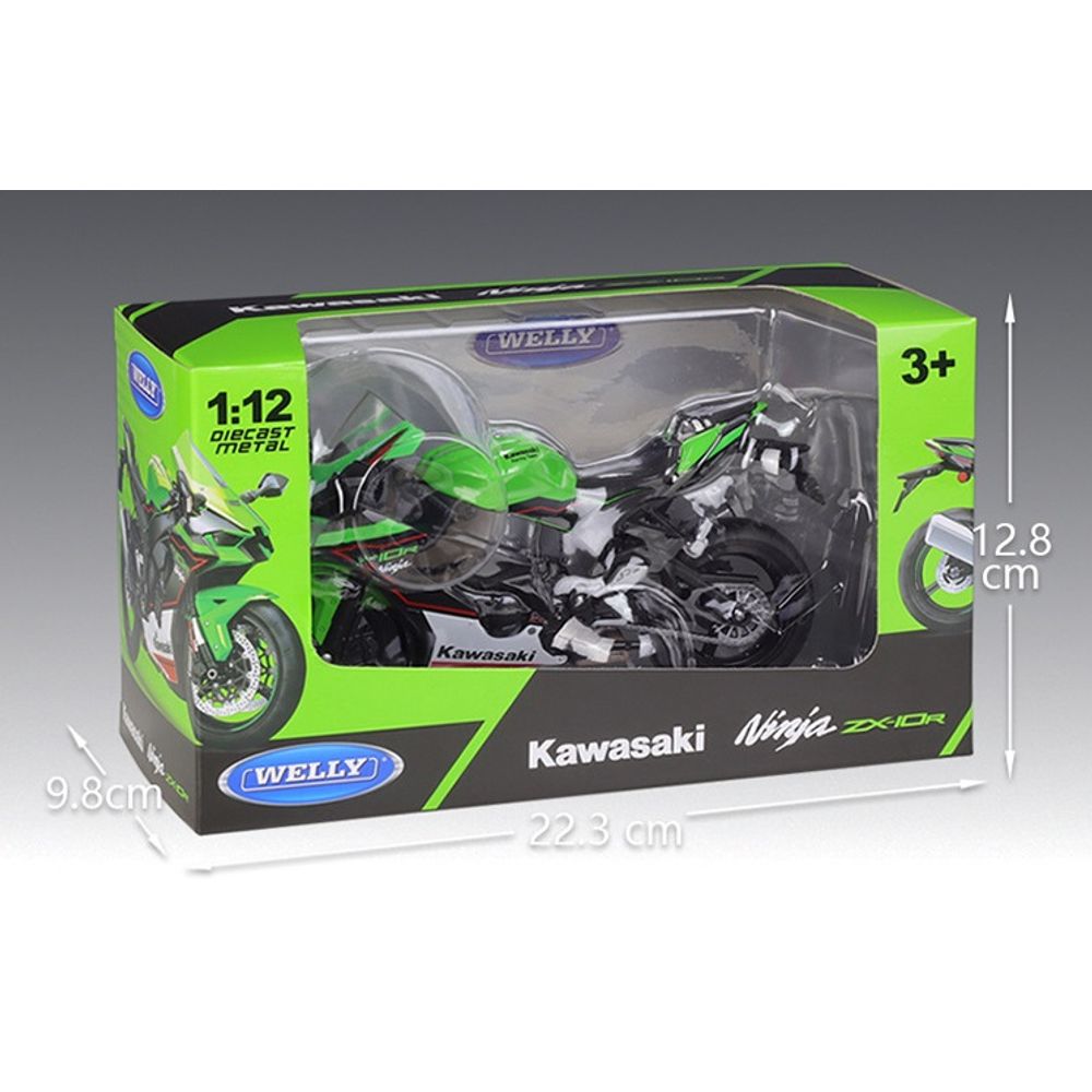 WELLY 1:12 Kawasaki Ninja 2021 ZX10R Diecast Model – CrazyRC.com