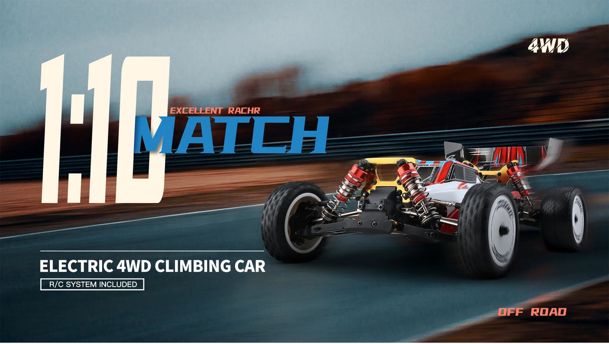 WLtoys 104001 Brushed 45km/h Metal Chassis 4WD Electric High