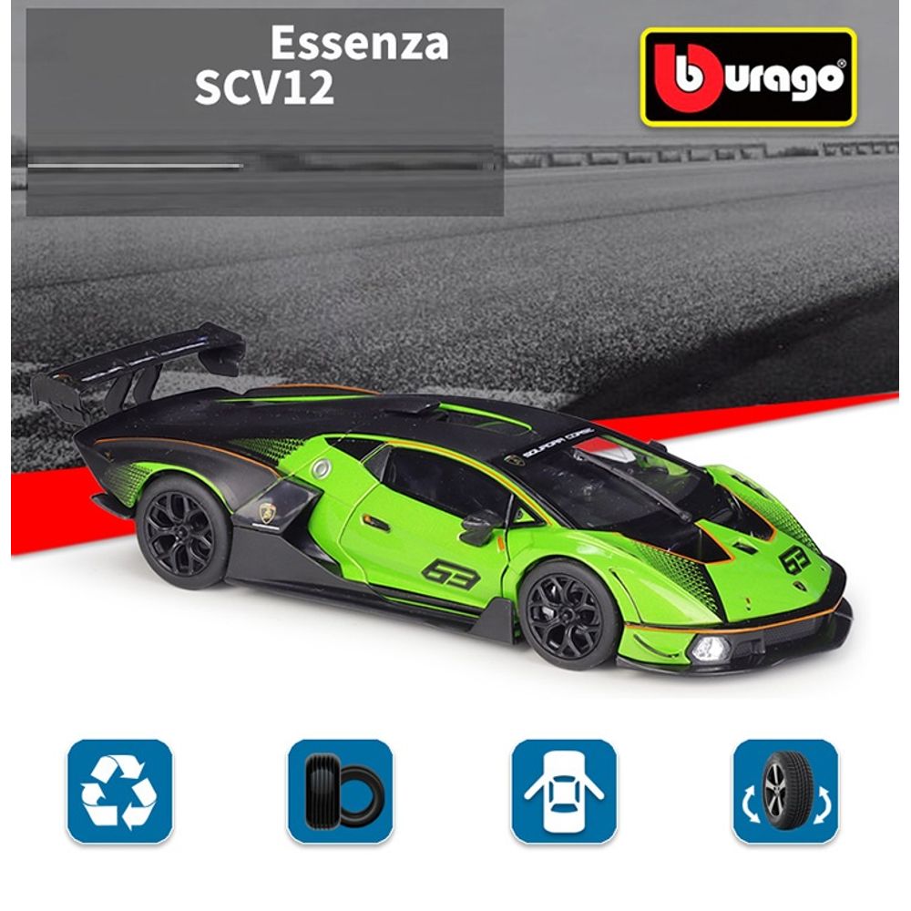 Bburago 1:24 Lamborghini Essenza SCV12 Diecast Model