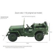 1:18 Tactical Jeep Simulation Diecast