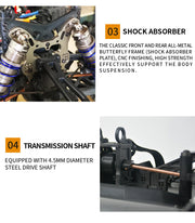 ZD Racing MT8 1/8 RC Car Off-Road 4WD High Speed Racing Remote Control Electric Monster Truck