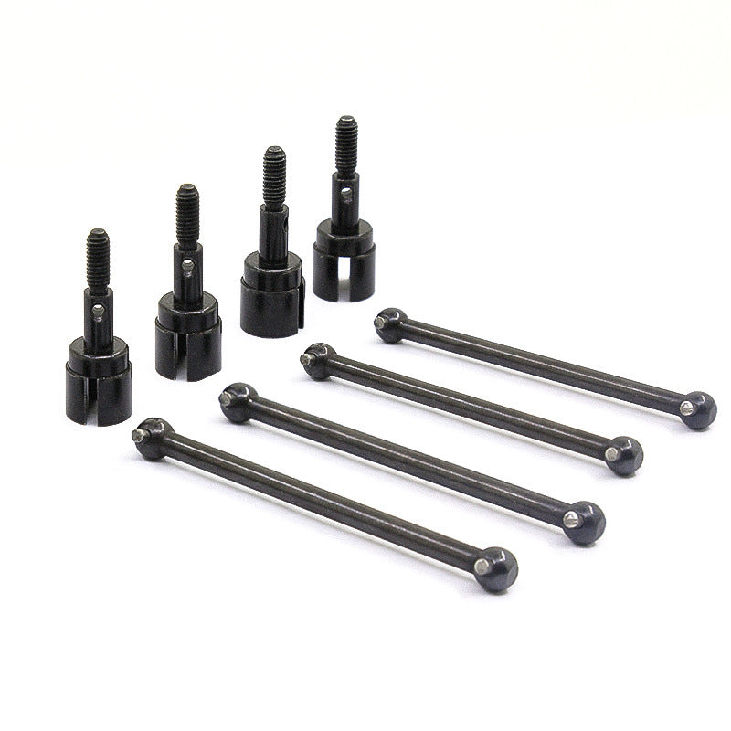 HSP Unlimited 1:10 Tram 94123 Oil Car 94122 Four-wheel Drive Shaft Assembly Wheel Axle 02033+02003 (Set of 4)
