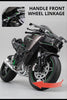 1:6 Kawasaki H2R Startup Sprayable Dynamic Alloy Diecast Model Bike with Sound and Light