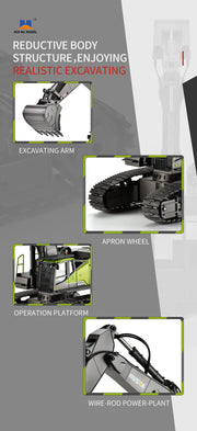 HUINA 1593 1:14 RC EXCAVATOR
