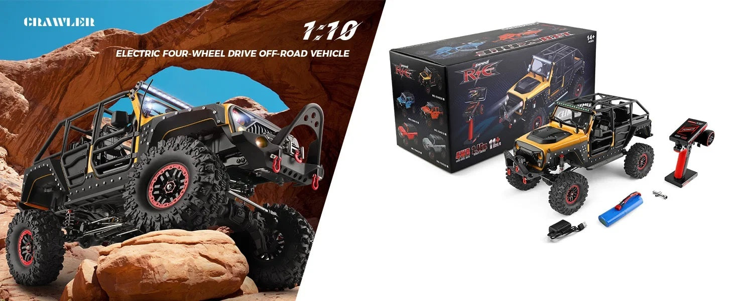 WLtoys 104026 1/10 4WD with Electric Winch Remote Control Off-road Climbing Crawler Car