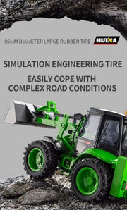 HUINA 1579 1:14 9CH RC Loader Excavator 2 in 1 Construction Vehicle