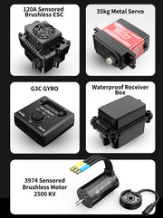 MJX 7304 Hyper Go 1/7 Volkswagen Polo R WRC RC Rally Car