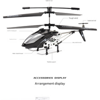 3.5 Channel Alloy Remote Control Helicopter with Light Display