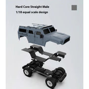 FrSky 1/18 2.4G 4WD Military Truck Remote Control Rock Crawler Model