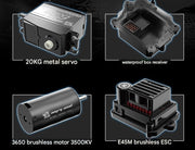 H12Y+ HYPER GO 1:12 Brushless Sensor RC Climbing Off-Road Vehicle