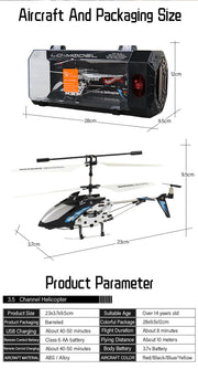 LD-Model 3.5CH Metal RC Helicopter With Lights