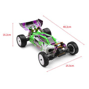 WLtoys 104002 Brushless 60km/h Metal Chassis 4WD Electric High Speed Remote Control Truggy Drift Car