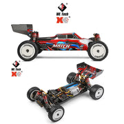WLtoys 104001 Brushed 45km/h Metal Chassis 4WD Electric High Speed Remote Control Truggy Drift Car