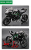 1:6 Kawasaki H2R Startup Sprayable Dynamic Alloy Diecast Model Bike with Sound and Light