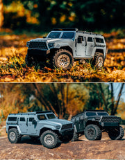 FrSky 1/18 2.4G 4WD Military Truck Remote Control Rock Crawler Model
