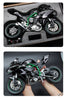 1:6 Kawasaki H2R Startup Sprayable Dynamic Alloy Diecast Model Bike with Sound and Light