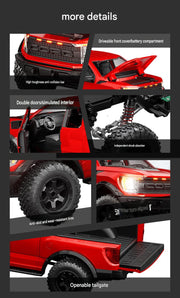 Little Demi R12-01Q 1:12 F150 4WD Off-Road Remote Control Pickup Truck with LED Lights