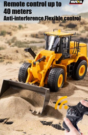 Huina 1552 1:16 11CH RC Loader Bulldozer Alloy Engineering Construction Truck with Lights