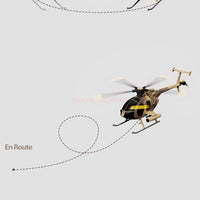 RC ERA C189 1:28 Fang MD500 Brushless Dual Simulation Model 6-Axis Gyro Remote Control Helicopter