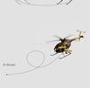 RC ERA C189 1:28 Fang MD500 Brushless Dual Simulation Model 6-Axis Gyro Remote Control Helicopter