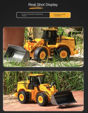 Huina 1552 1:16 11CH RC Loader Bulldozer Alloy Engineering Construction Truck with Lights