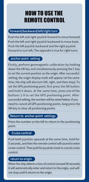 GPS 25000 mAh Battery Remote Control Fishing BaitBoat