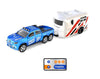 1:64 Mini 2.4 GHz Rechargeable 6 Wheels Remote Control Pickup Truck with Trailer