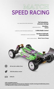 WLTOYS 104002フルセット Newest Wltoys 104002 1/10 2.4g 60km/h Rc Car High-speed Four