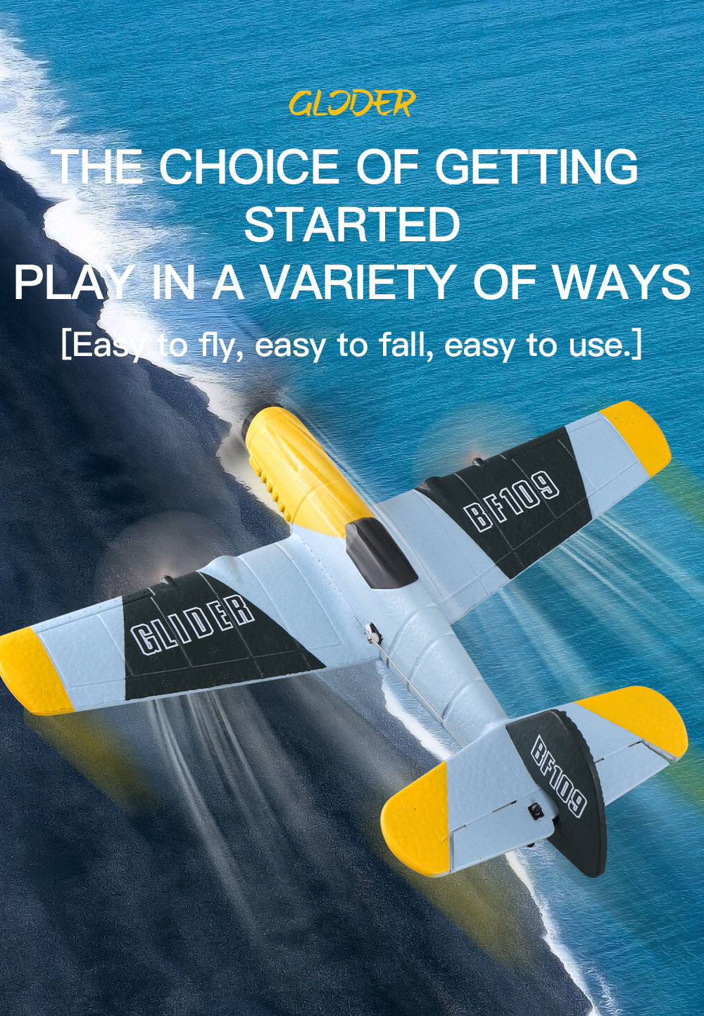 Z61 Three-Channel Foam Fixed-Wing Remote Control Aircraft