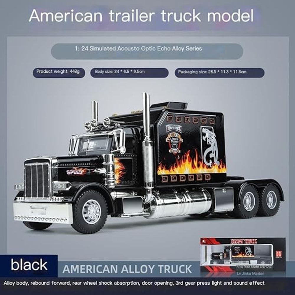 1:24 American 389 Diecast Model Truck