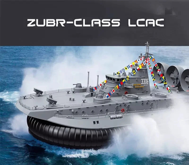 ZUBR-CLASS LCAC 2.4G 1:110 Brushless Motor ESC Amphibious Hovercraft Remote Control Military Ship