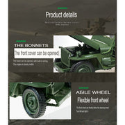 1:18 Tactical Jeep Simulation Diecast