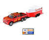 1:64 Mini 2.4 GHz Rechargeable 6 Wheels Remote Control Pickup Truck with Trailer