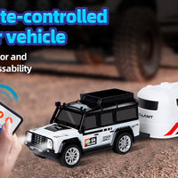 1:64 Mini 2.4 GHz Rechargeable Remote Control Jeep with Trailer