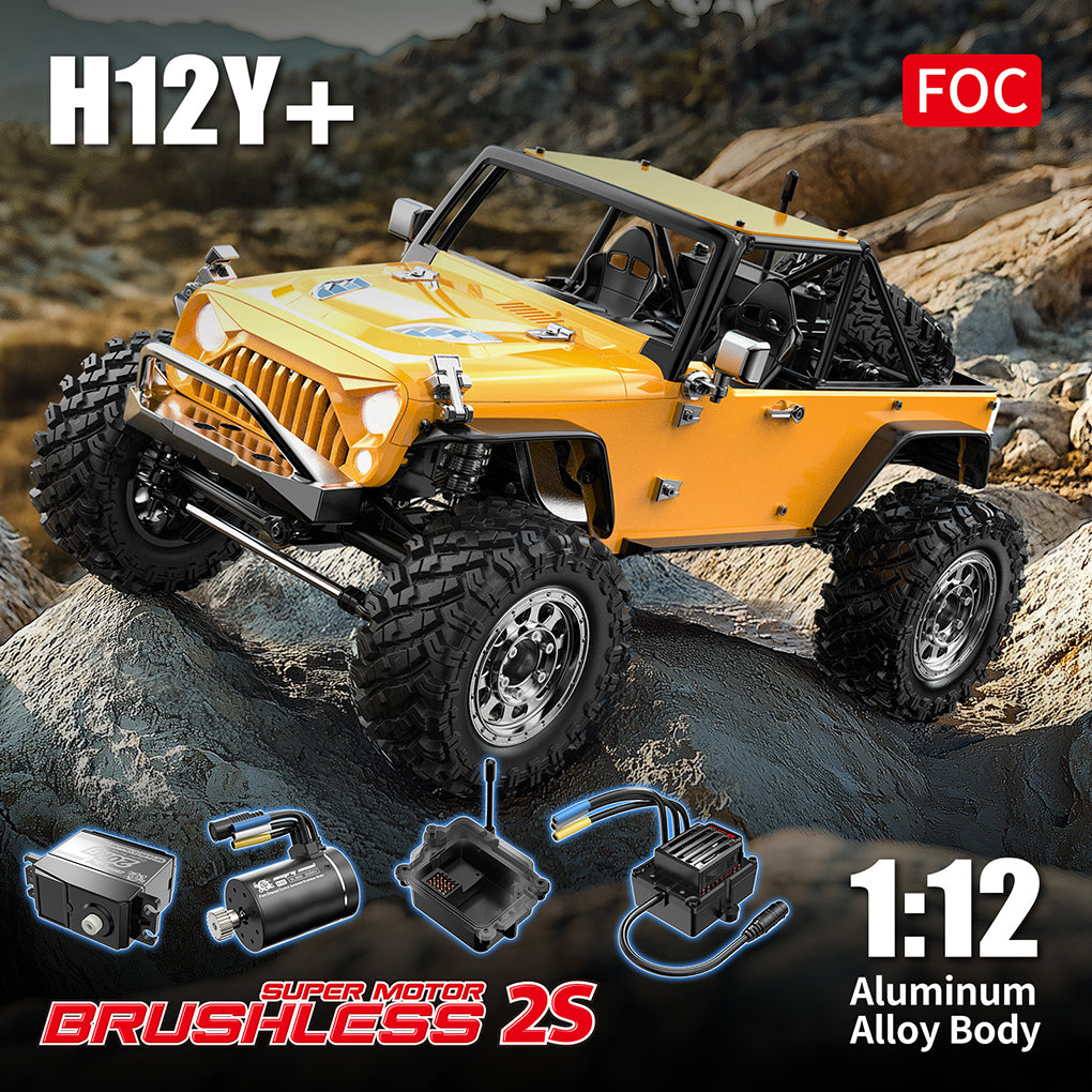 MJX 1/12 H12Y & H12Y+ Brushless Electric Remote Control Climbing Off Road Car