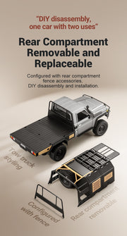 Toyota LC79 MN82S Remote Control Four-wheel Off-road Pickup Car