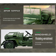 1:18 Tactical Jeep Simulation Diecast