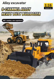 HUINA 1554 1:18 11CH Remote Control Heavy-Duty Bulldozer