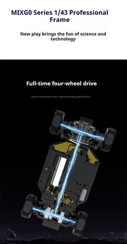 SNICLO CA51 1/43 19km/h 4WD 2.4GHz Mini Remote Control Drift Car