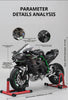 1:6 Kawasaki H2R Startup Sprayable Dynamic Alloy Diecast Model Bike with Sound and Light