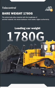 HUINA 1554 1:18 11CH Remote Control Heavy-Duty Bulldozer
