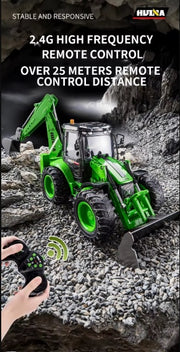 HUINA 1579 1:14 9CH RC Loader Excavator 2 in 1 Construction Vehicle