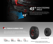 WLtoys 104020 1/10 4X4 2.4G 4WD Remote Control Off Road Climbing Car