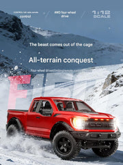 Little Demi R12-01Q 1:12 F150 4WD Off-Road Remote Control Pickup Truck with LED Lights