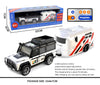 1:64 Mini 2.4 GHz Rechargeable Remote Control Jeep with Trailer