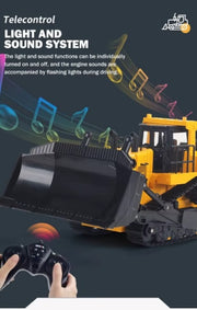 HUINA 1554 1:18 11CH Remote Control Heavy-Duty Bulldozer