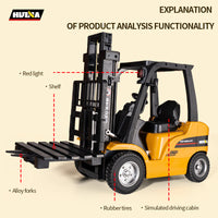 Huina 1577H 1:10 Semi-alloy Remote Control Forklift Toy